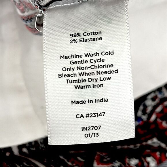 Talbots Skirt Size 14 Pleated A-Line Paisley NWOT - Picture 7 of 8